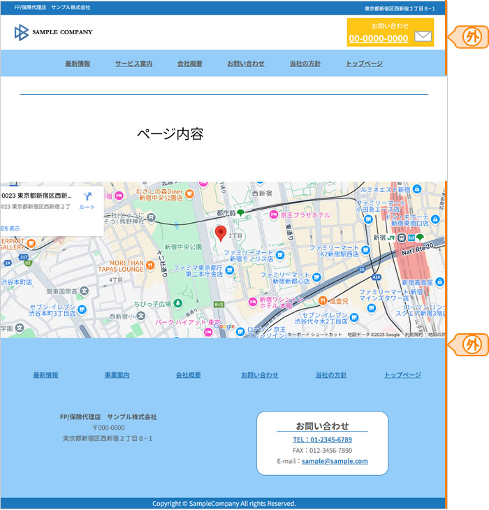 保険代理店・ファイナンシャルプランナー専用ホームページ作成